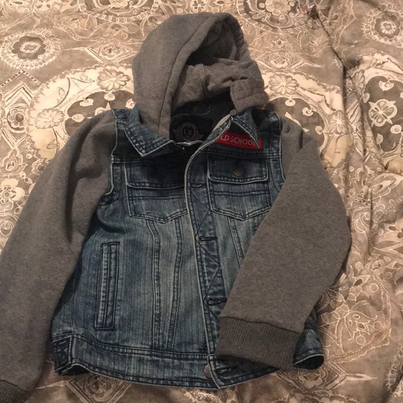 boys hooded denim jacket
